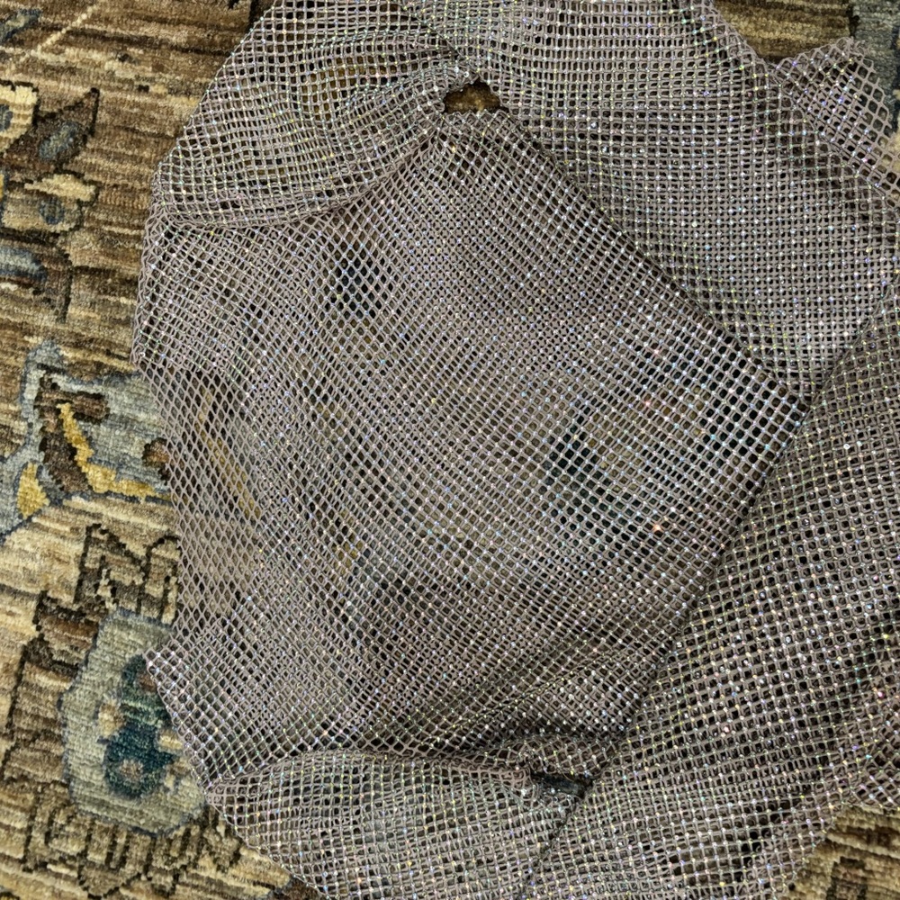 Silver Mesh Fabric - Picture 2 of 2